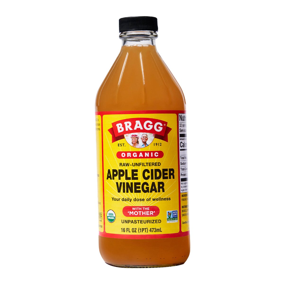 Buy Bragg Organic Apple Cider Vinegar 473 ml Online at Best Price | Organic Food | Lulu Egypt in Saudi Arabia