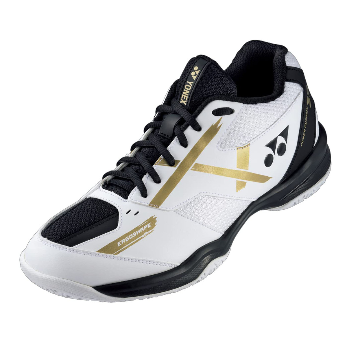 Yonex Mens Badminton Shoes, SHB39WEX, White/Gold, 45