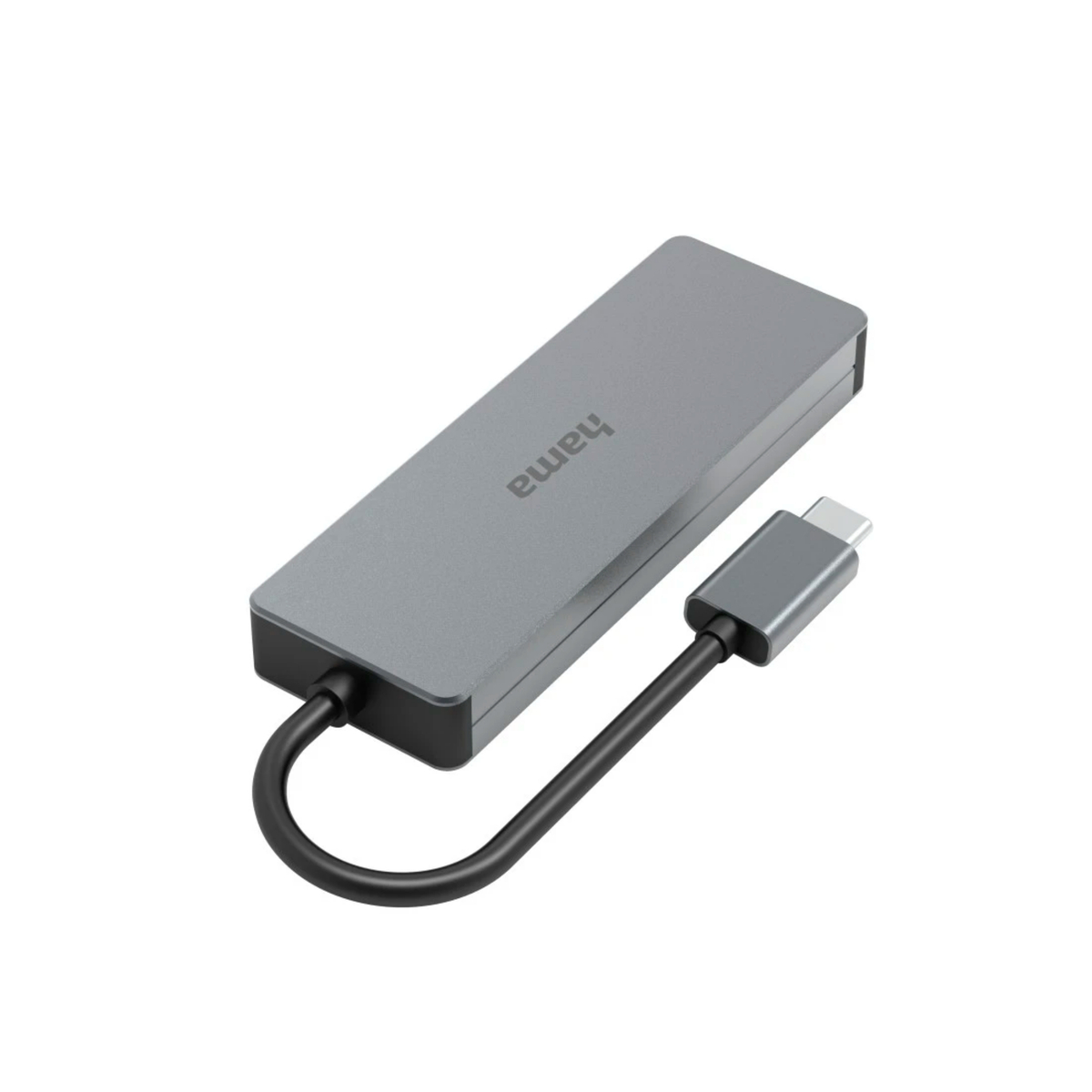 Hama 4 Ports USB-C Hub with USB 3.2 Gen 2, 10 Gbit/s, Grey, 200105