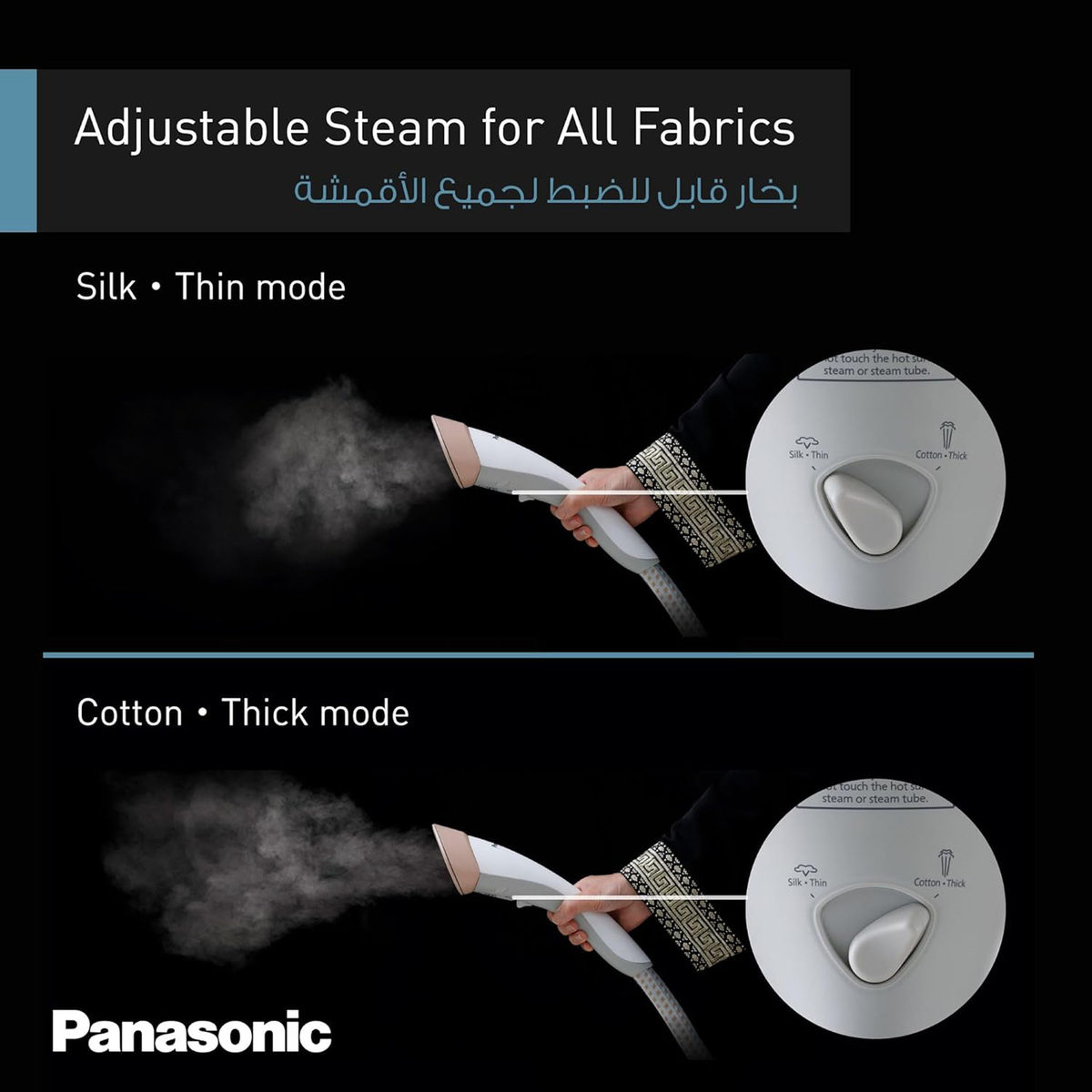 Panasonic Vertical Garment Steamer, 2000 W, ‎1.5 L, White, NI-GSG060WTH