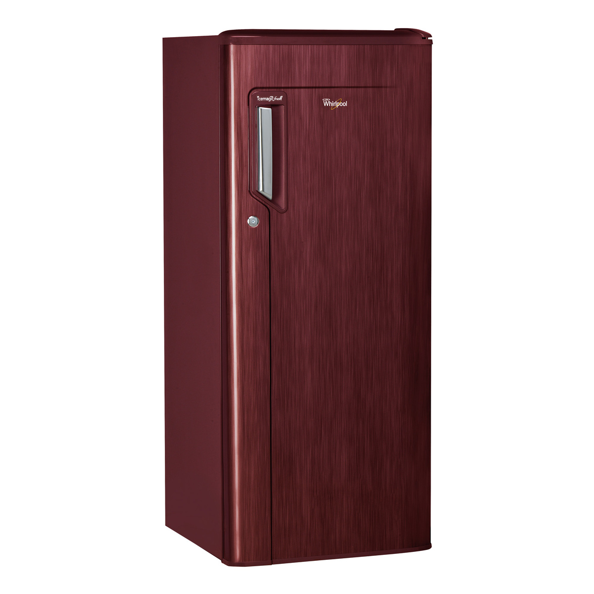 Whirlpool Single Door Refrigerator, 190 L, Raspberry Red, WMD205WN