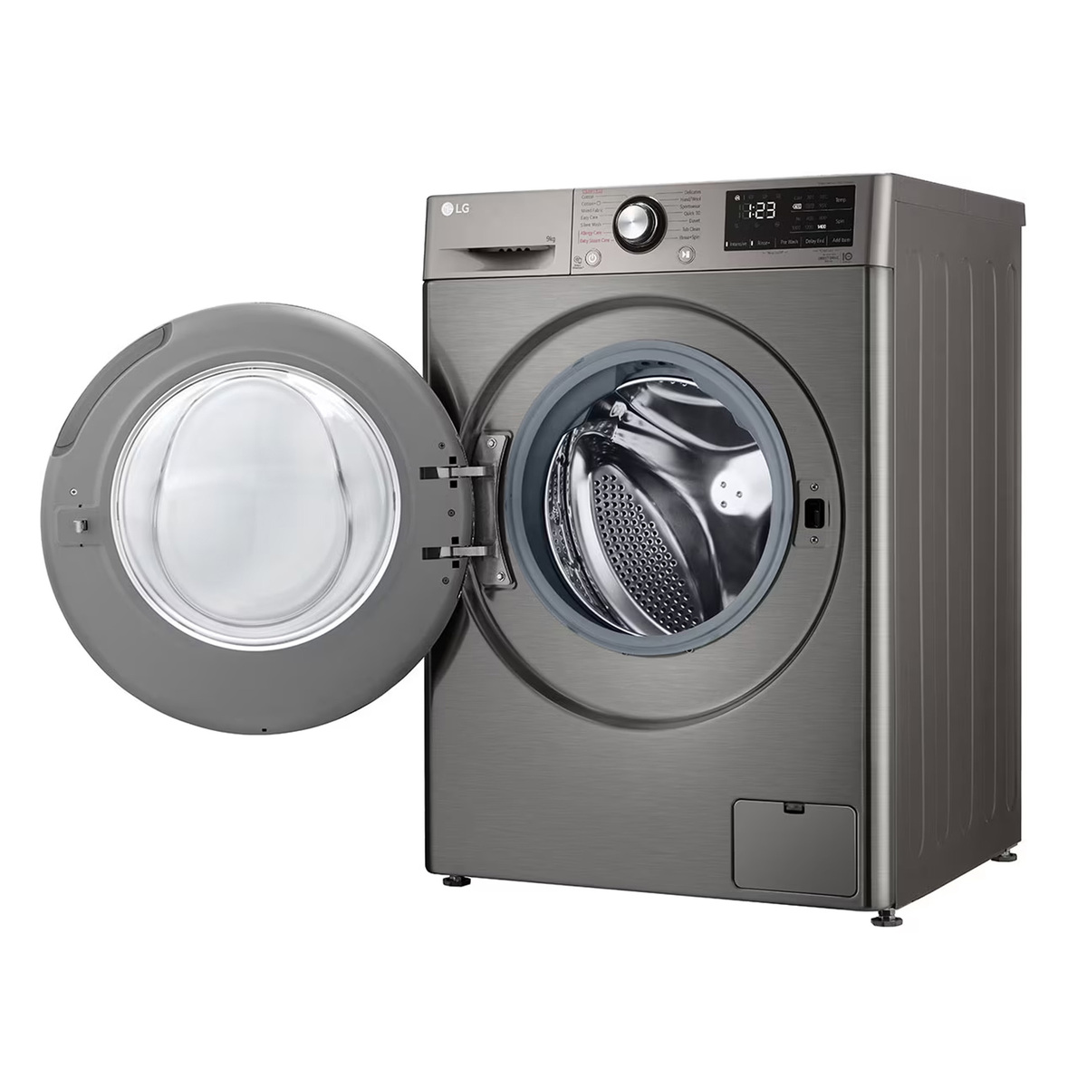 LG 9 Kg Front Load Washing Machine, Platinum Silver, F4R3VYG6P