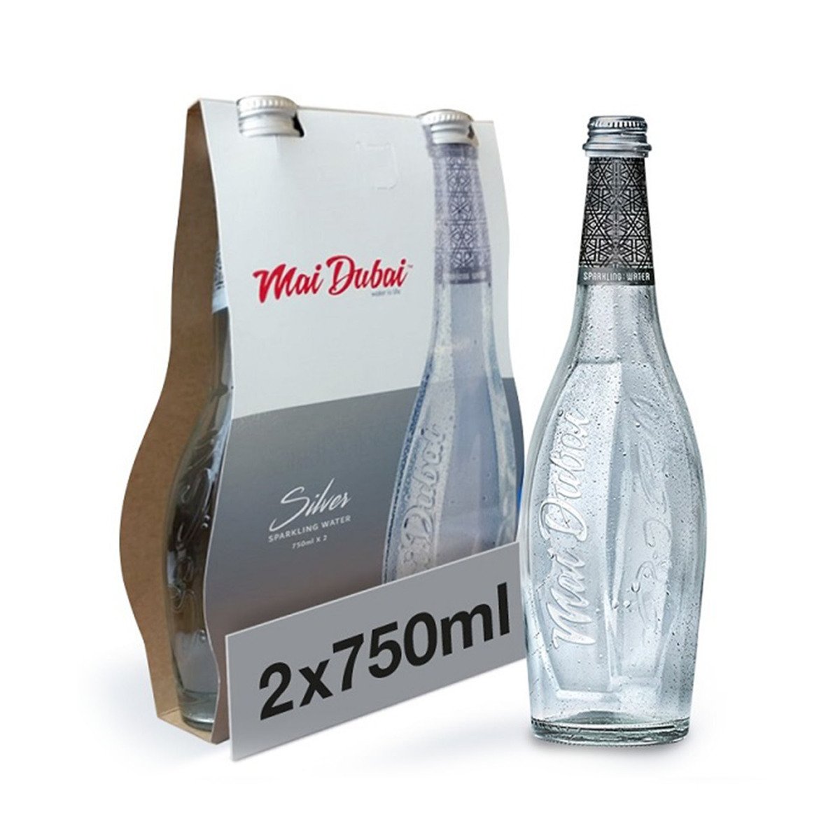 ماي دبي زجاجة مياه فوارة 750 مل