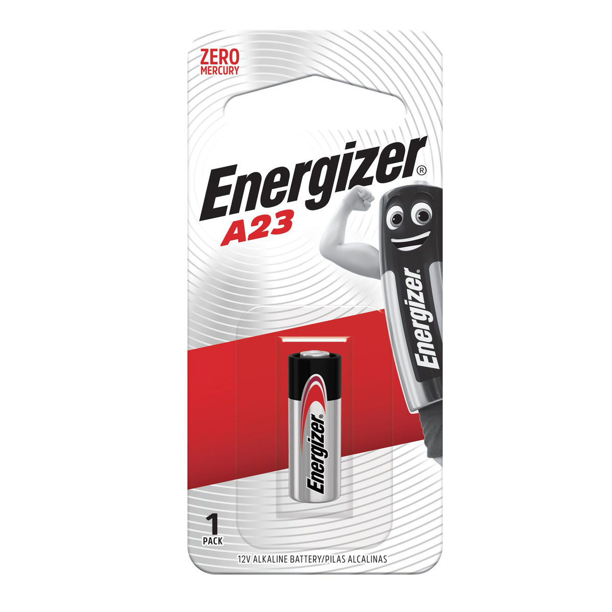 Energizer A23 Alkaline Battery, 12 V, 1 Pcs, A23BP1