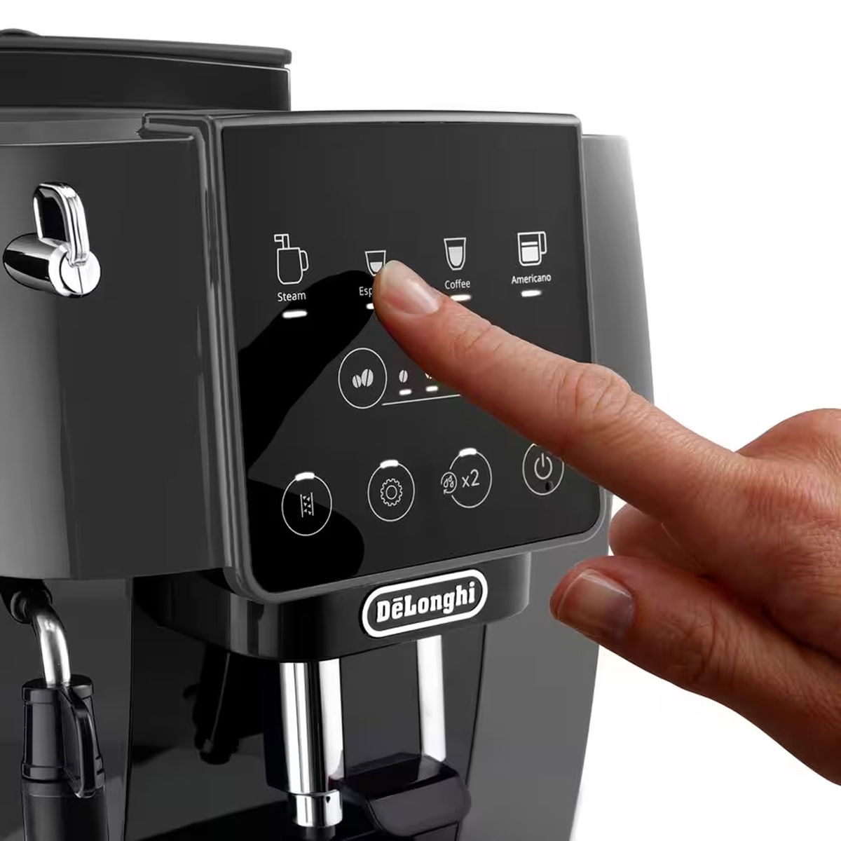 Delonghi Magnifica Start Coffee Machine, Grey Black, ECAM220.22.GB