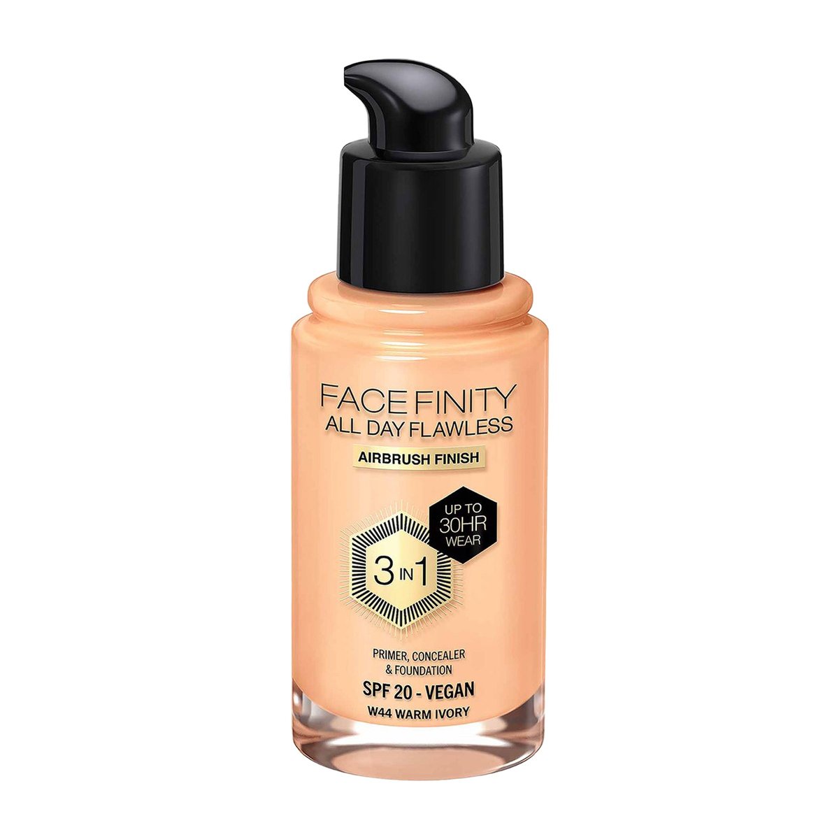 Max Factor Facefinity All Day Flawless Foundation W44 Warm Ivory 30 ml