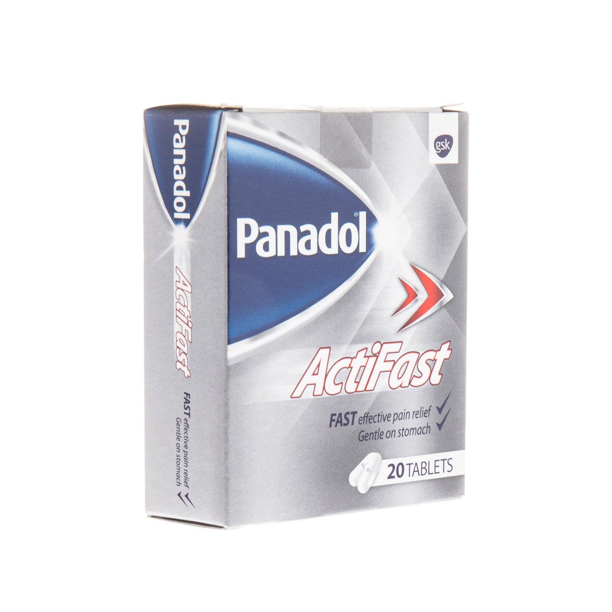 Panadol Actifast Tablets for Fast Pain Relief From Headaches 20 pcs