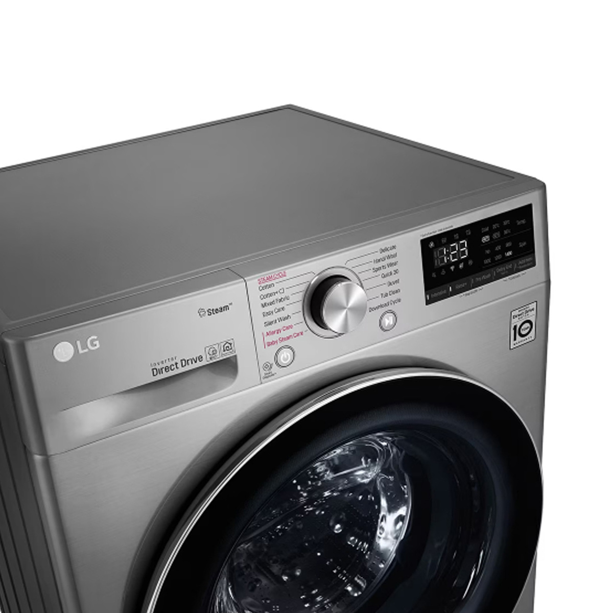 LG Front Load Washing Machine, 9 kg, 1400 RPM, Stainless Silver, F4R5VYG2P