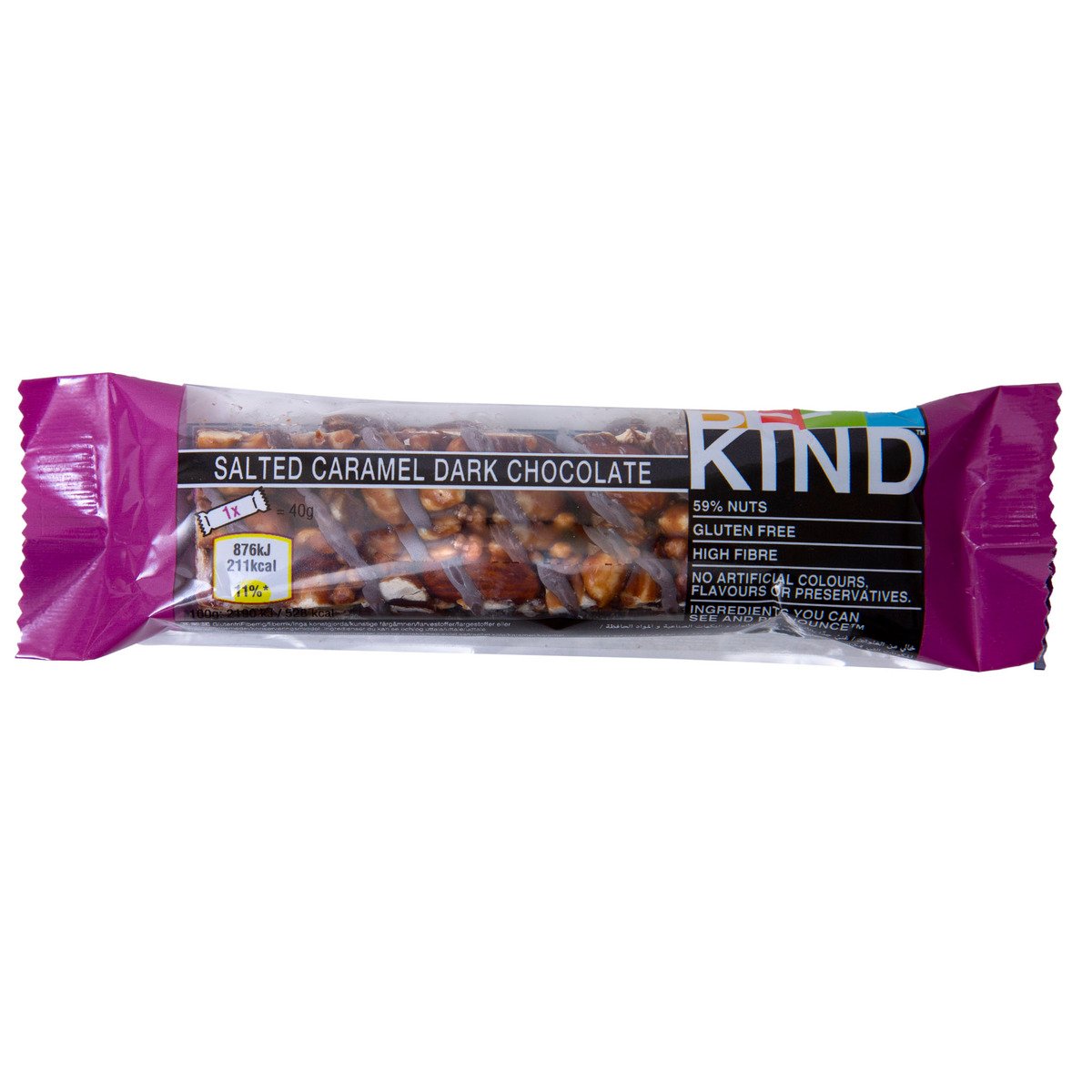 BE-KIND Barre Dark Chocolate Nuts & Sea Salt 12 x 40 g
