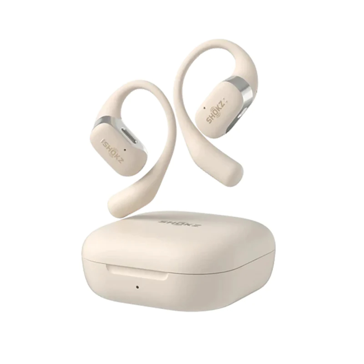 Shokz OpenFit Headphones Wireless Ear-hook,Calls,Music,Sport,Everyday Bluetooth,Beige T910BK