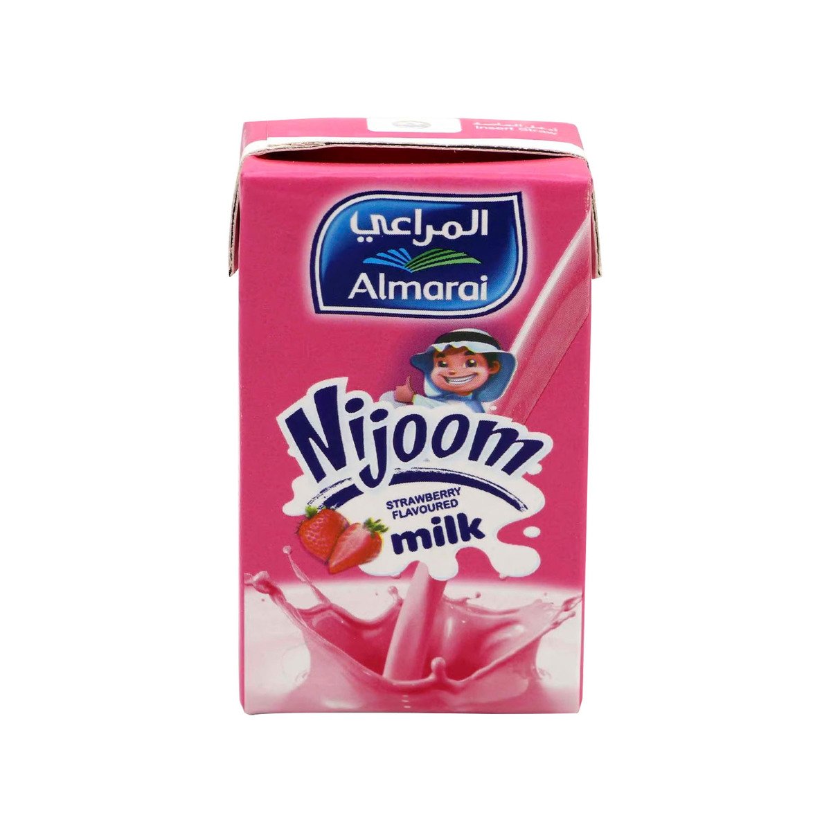 Buy Almarai Nijoom Strawberry Flavoured Milk 150 ml Online at Best Price | UHT flavoured milk drink | Lulu KSA in Saudi Arabia