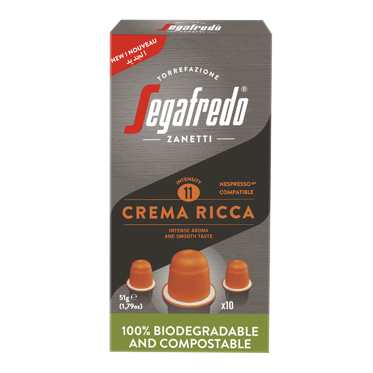 Segafredo Zanetti Crema Ricca Coffee 10 pcs 51 g