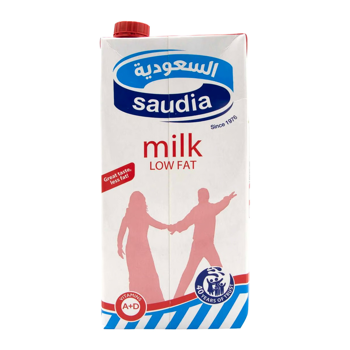 اشتري قم بشراء السعودية حليب مبستر قليل الدسم 1 لتر Online at Best Price من الموقع - من لولو هايبر ماركت UHT Milk في السعودية