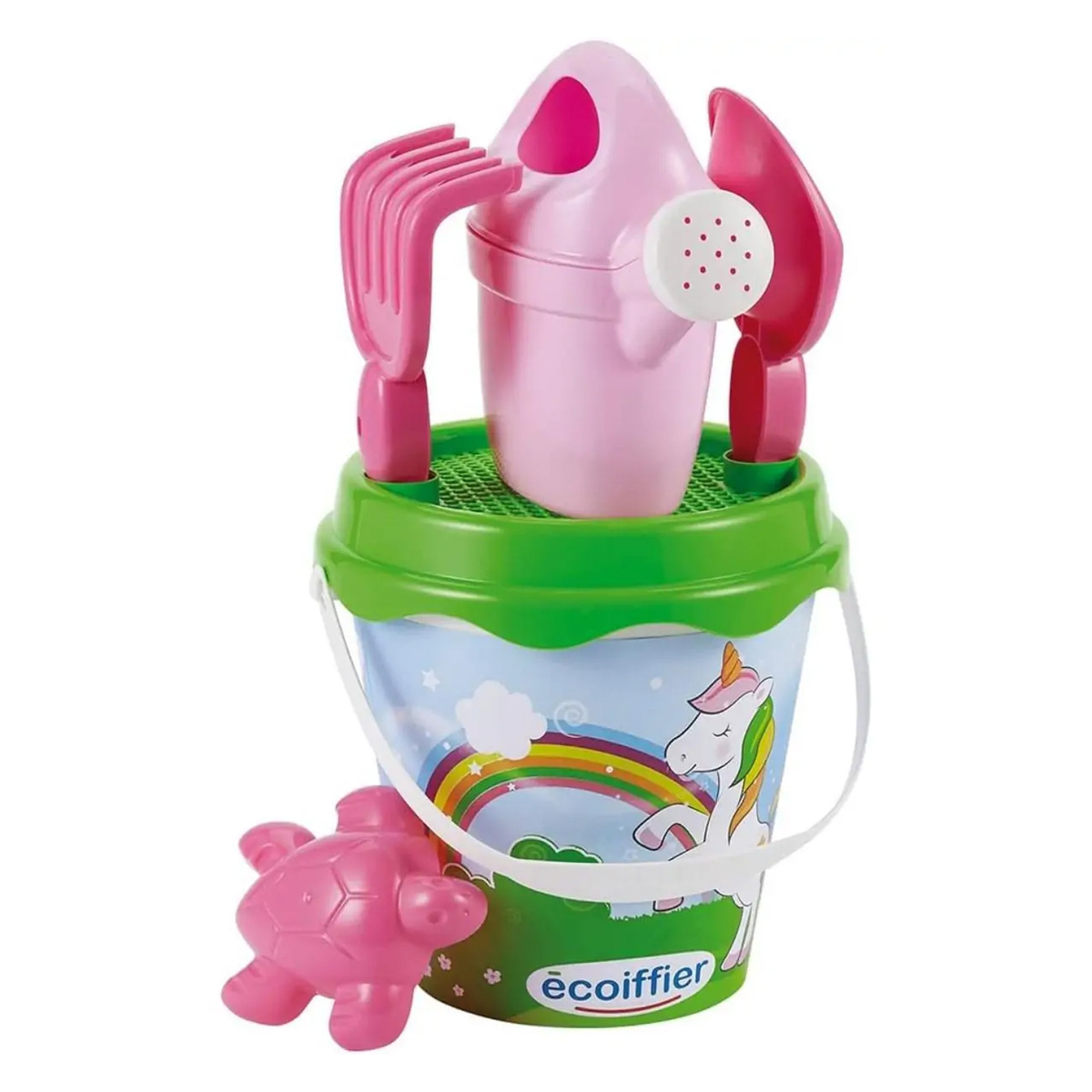 Ecoiffier 17 cm Unicorn IML Beach Bucket with Accessories, Assorted, 7600000687