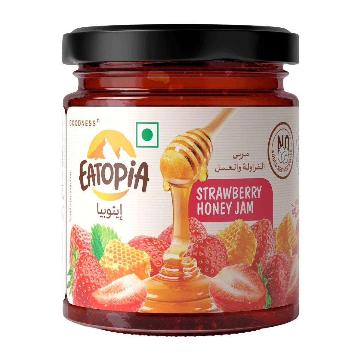 Eatopia Strawberry Honey Jam 240 g