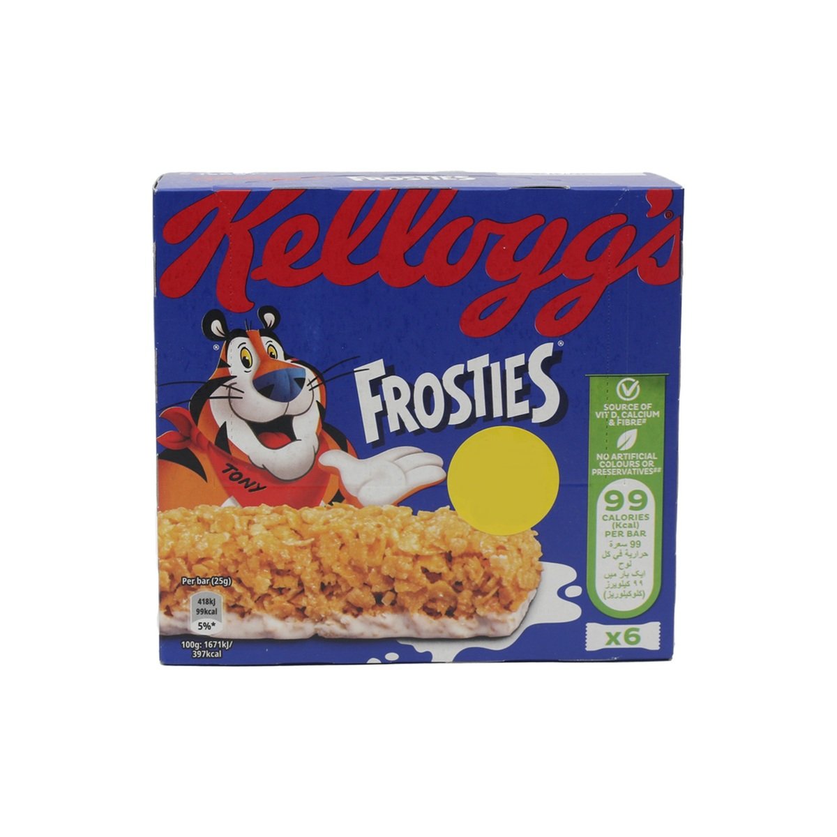 Kellogg's Frosties Cereal & Milk Bar Value Pack 6 x 25 g