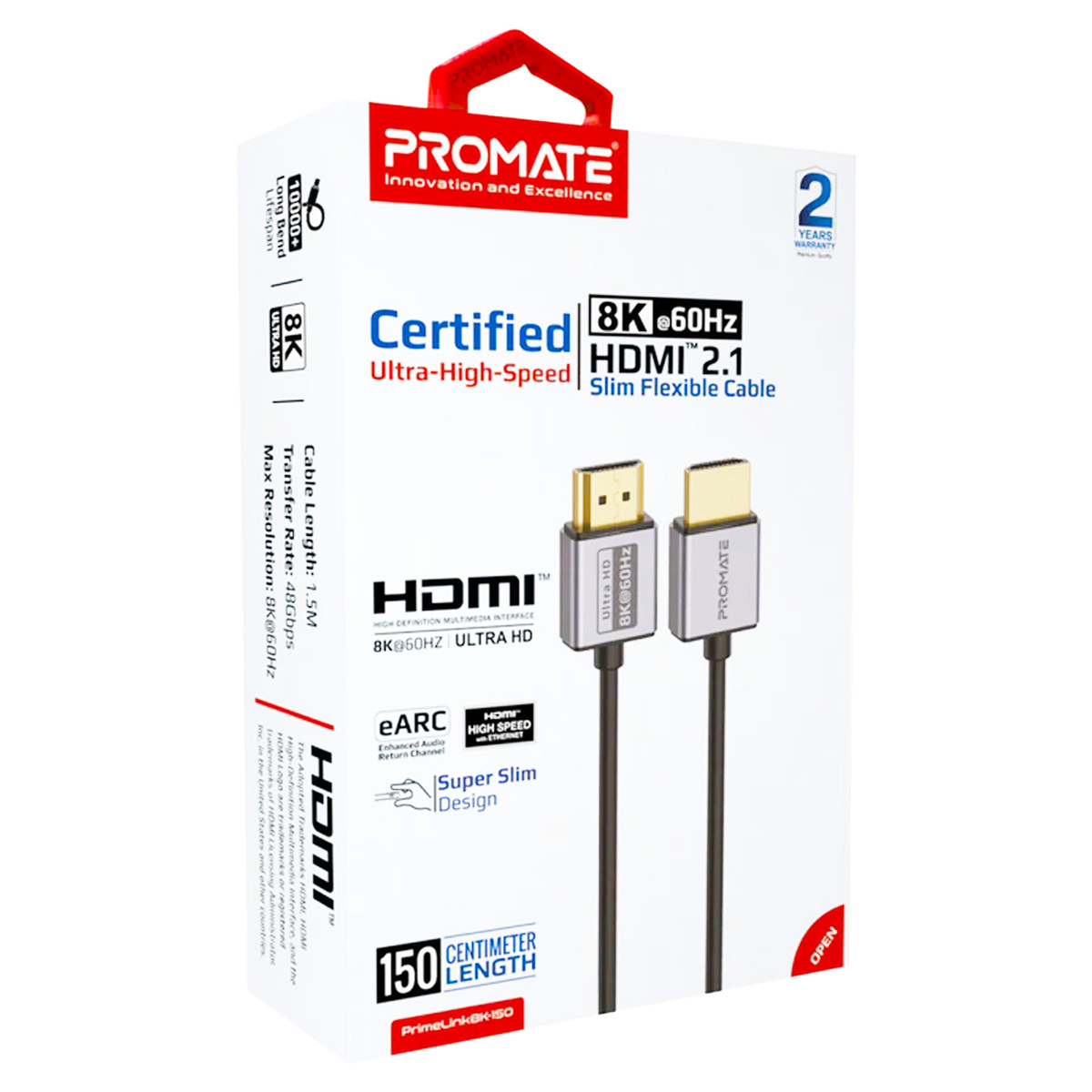 Promate HDMI Cable 8K-150 1.5 Meter