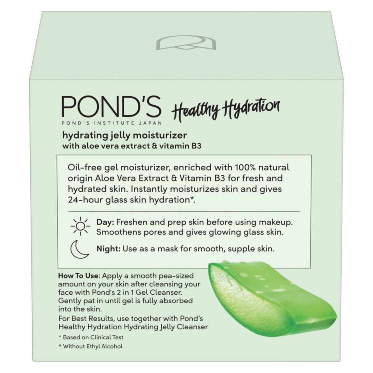 Pond's Healthy Hydration Aloe Vera Jelly Cleanser 100 g + Moisturizer 50 g
