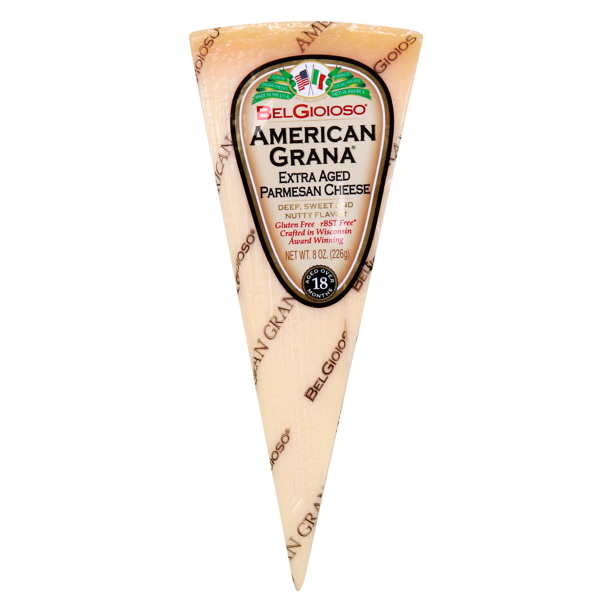 Belgioioso American Grana Extra Aged Parmesan Cheese 226 g