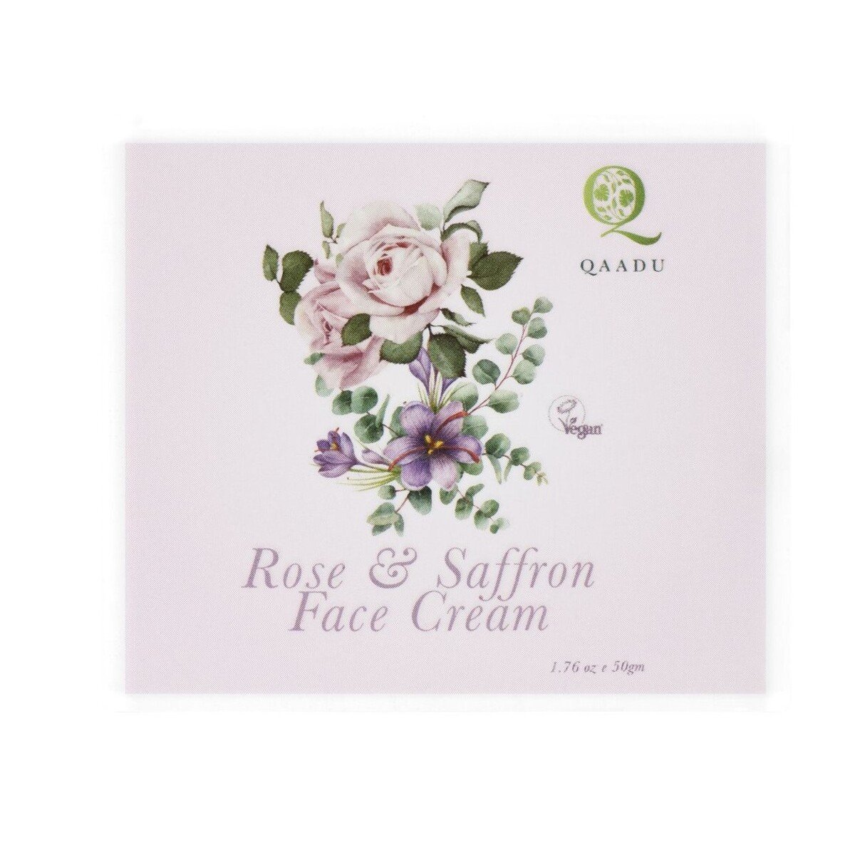 Qaadu Rose & Saffron Face Cream 50 g