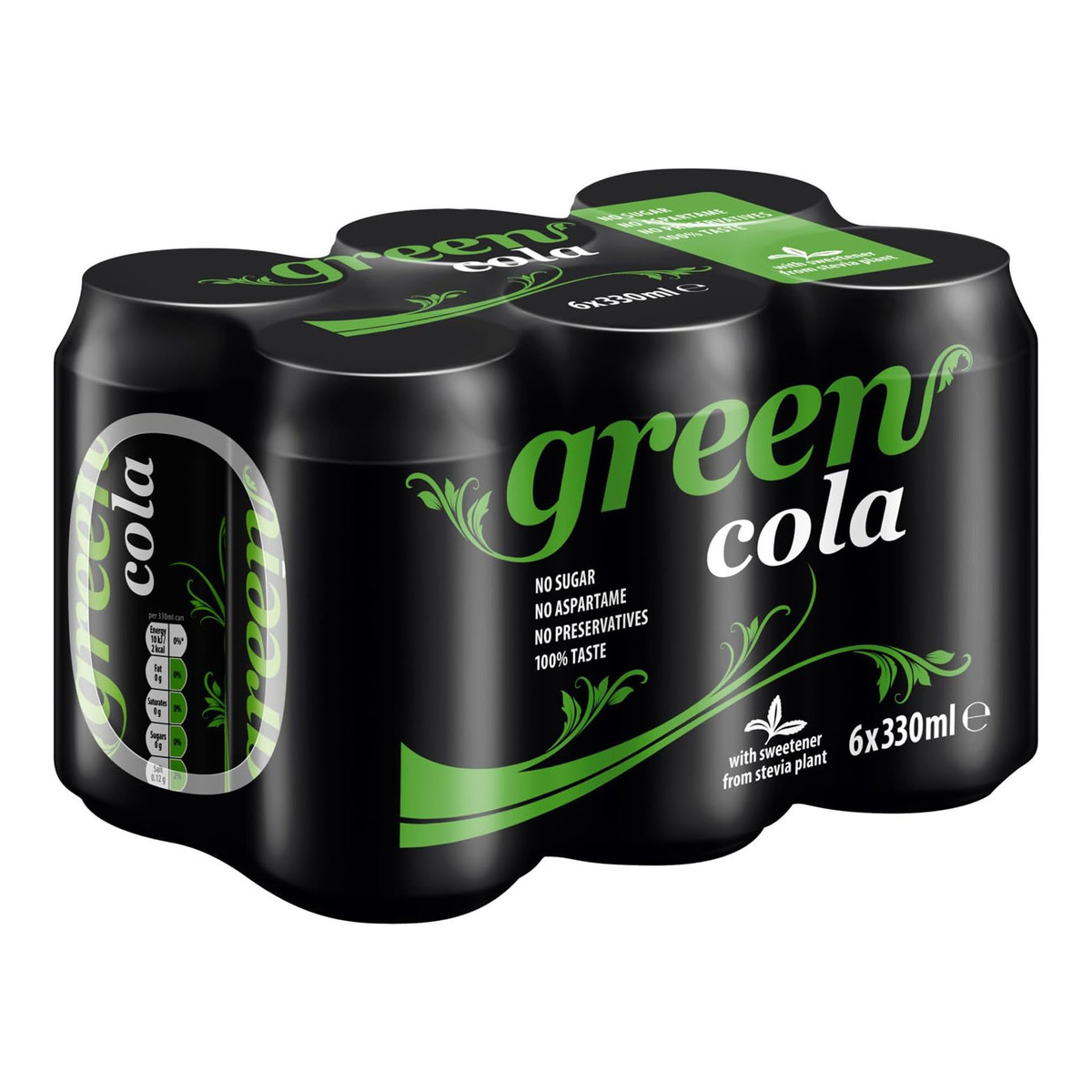 Green Cola Can 6 x 330 ml