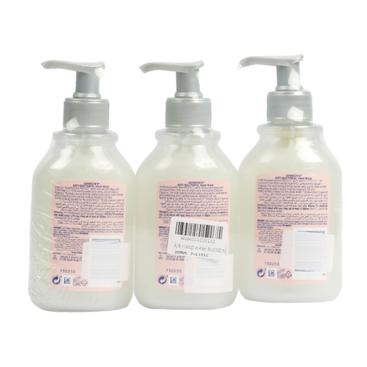 جونسون صابون يدين مضاد للبكتيريا متنوع 3 × 300 مل
