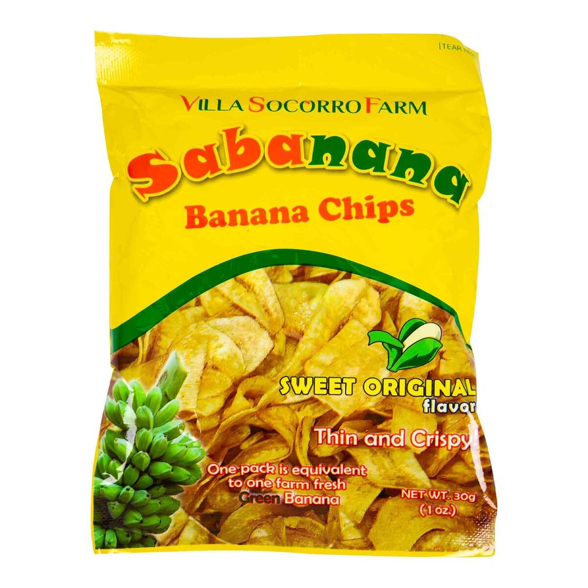 Sabanana Sweet Original Flavor Banana Chips 30 g