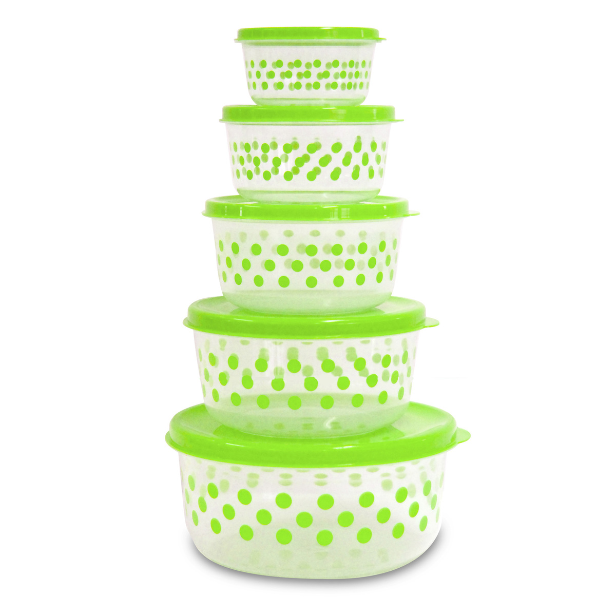 Bee Food Storage Set, 5 pcs, Round, Assorted Colors, 366/5