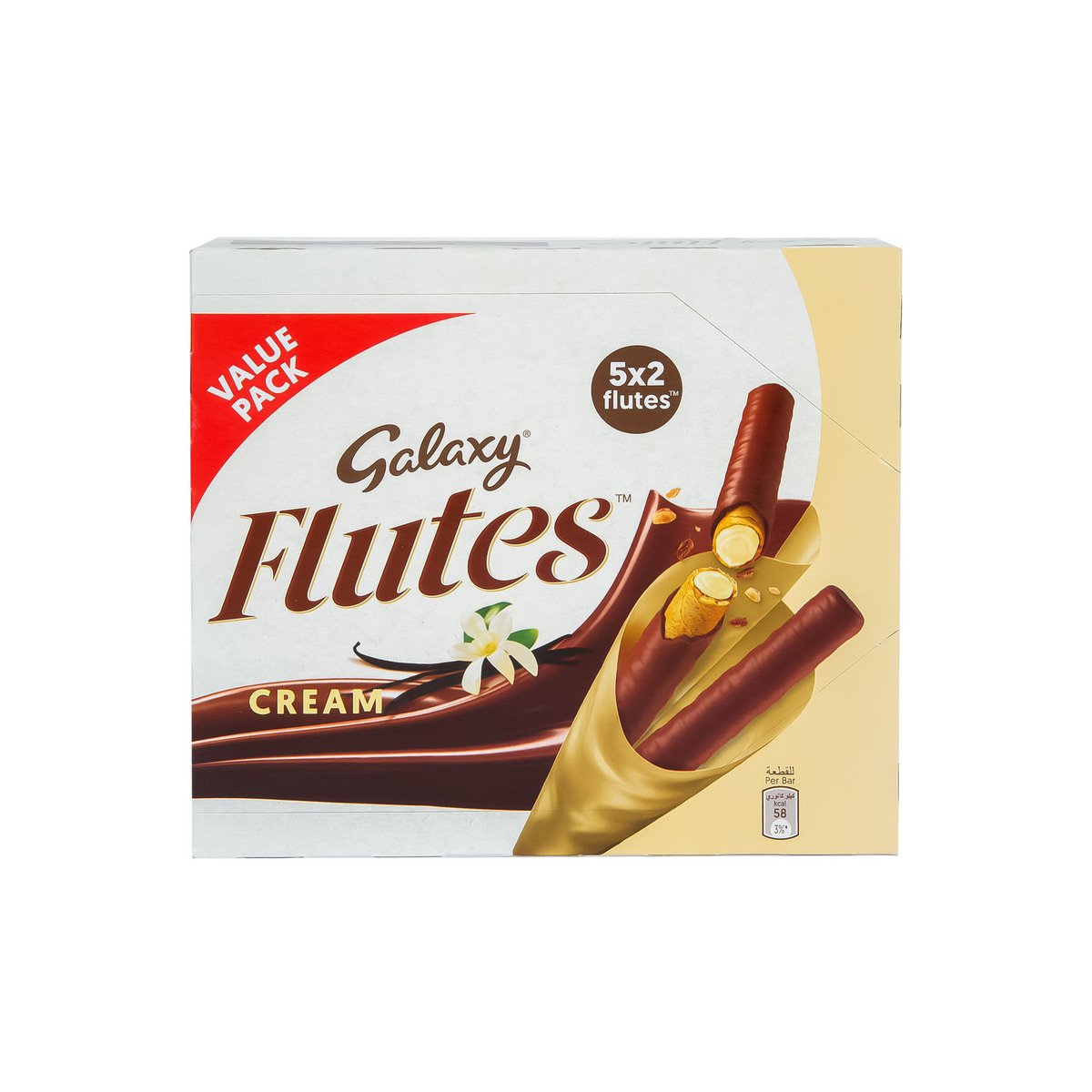Buy Galaxy Cream Flutes 5 x 22.5 g Online at Best Price | Covrd Choco.Bars&Tab | Lulu UAE in UAE