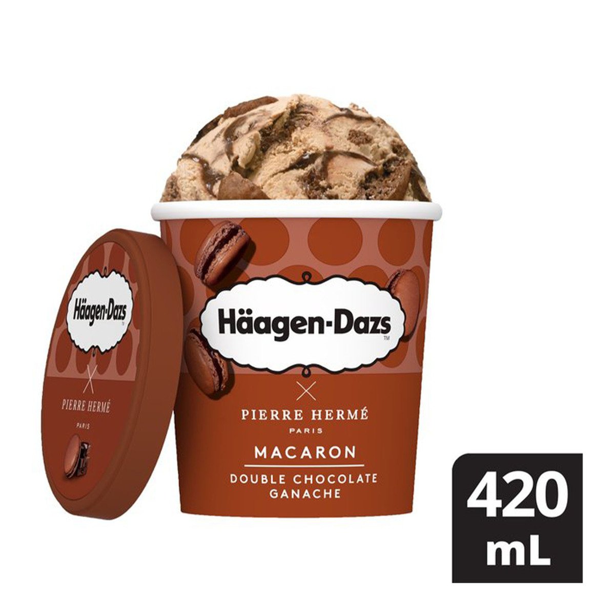 Buy Haagen-Dazs Macaron Double Chocolate Ice Cream 420 ml Online at Best Price | Ice Cream Take Home | Lulu UAE in UAE