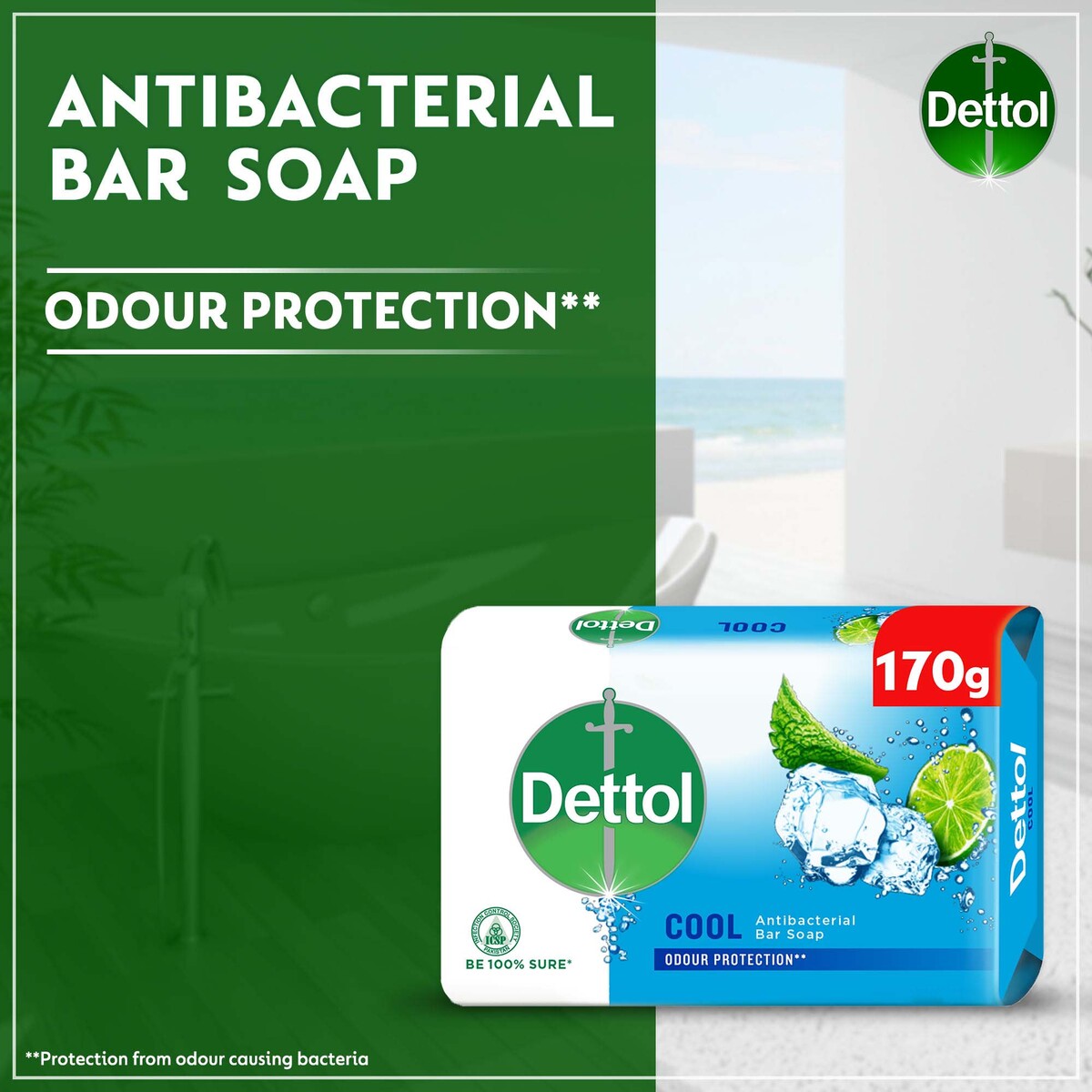 Dettol Antibacterial Bar Soap Cool 4 x 170 g