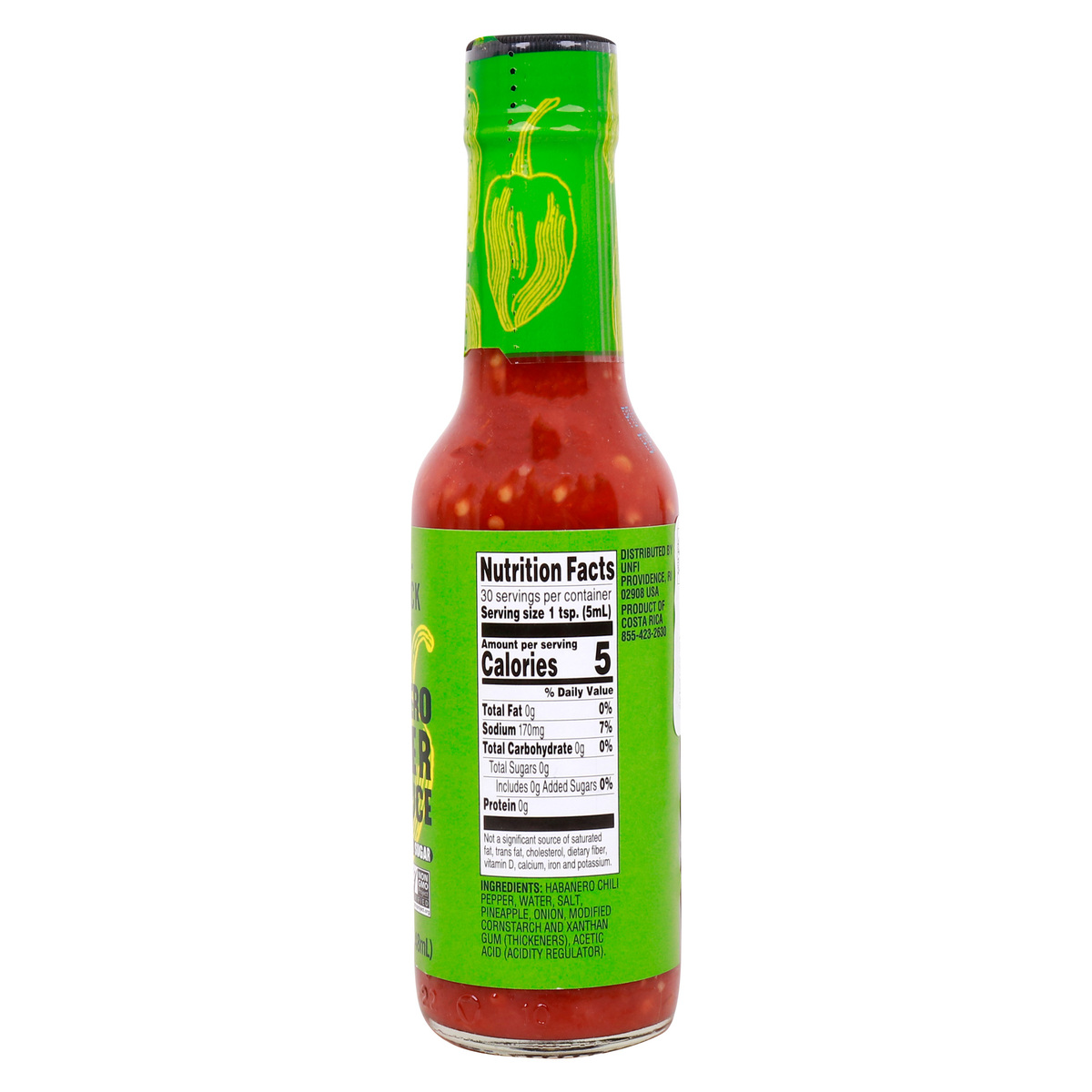 Woodstock Habanero Pepper Hot Sauce, 5 OZ (148 ml)