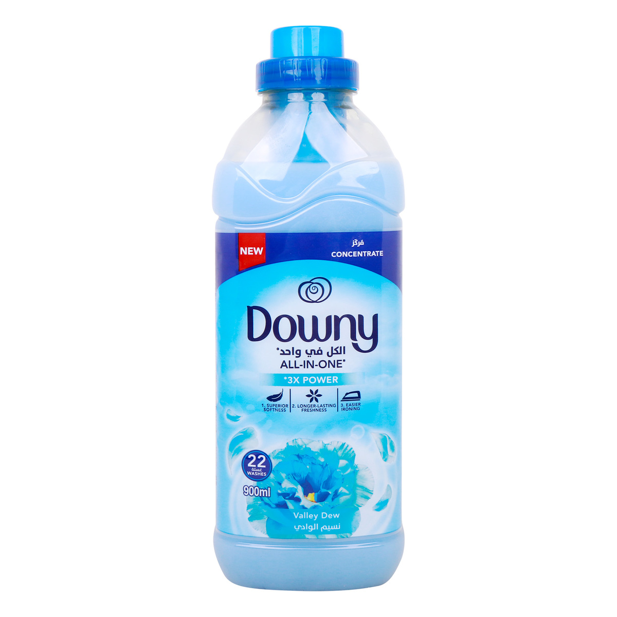 Downy Fabric Softener Concentrated Valley Dew, 900 ml
