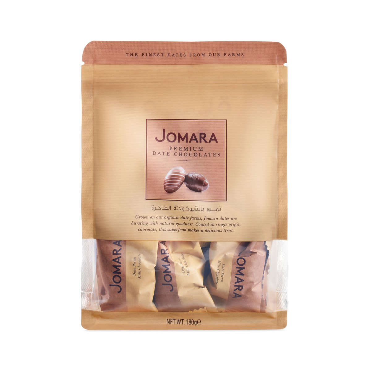 Jomara Assorted Date Chocolate Pouch, 180 g