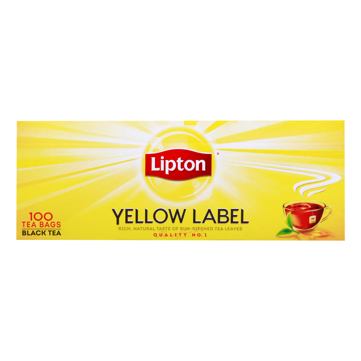 ليبتون شاي العلامة الصفراء ، 100 كيس ، 200 جرام