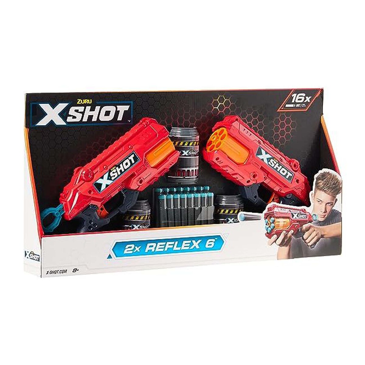 Zuru XShot Reflex 6 Blaster, XS-36434-A