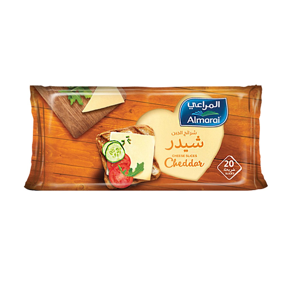 اشتري قم بشراء المراعي شرائح جبنة شيدر 400 جم Online at Best Price من الموقع - من لولو هايبر ماركت Hard Cheese في السعودية