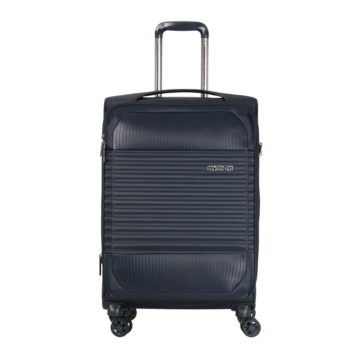 American Tourister Fornax Spinner Soft Trolley with TSA Combination Lock, 66  cm, Ensign Blue