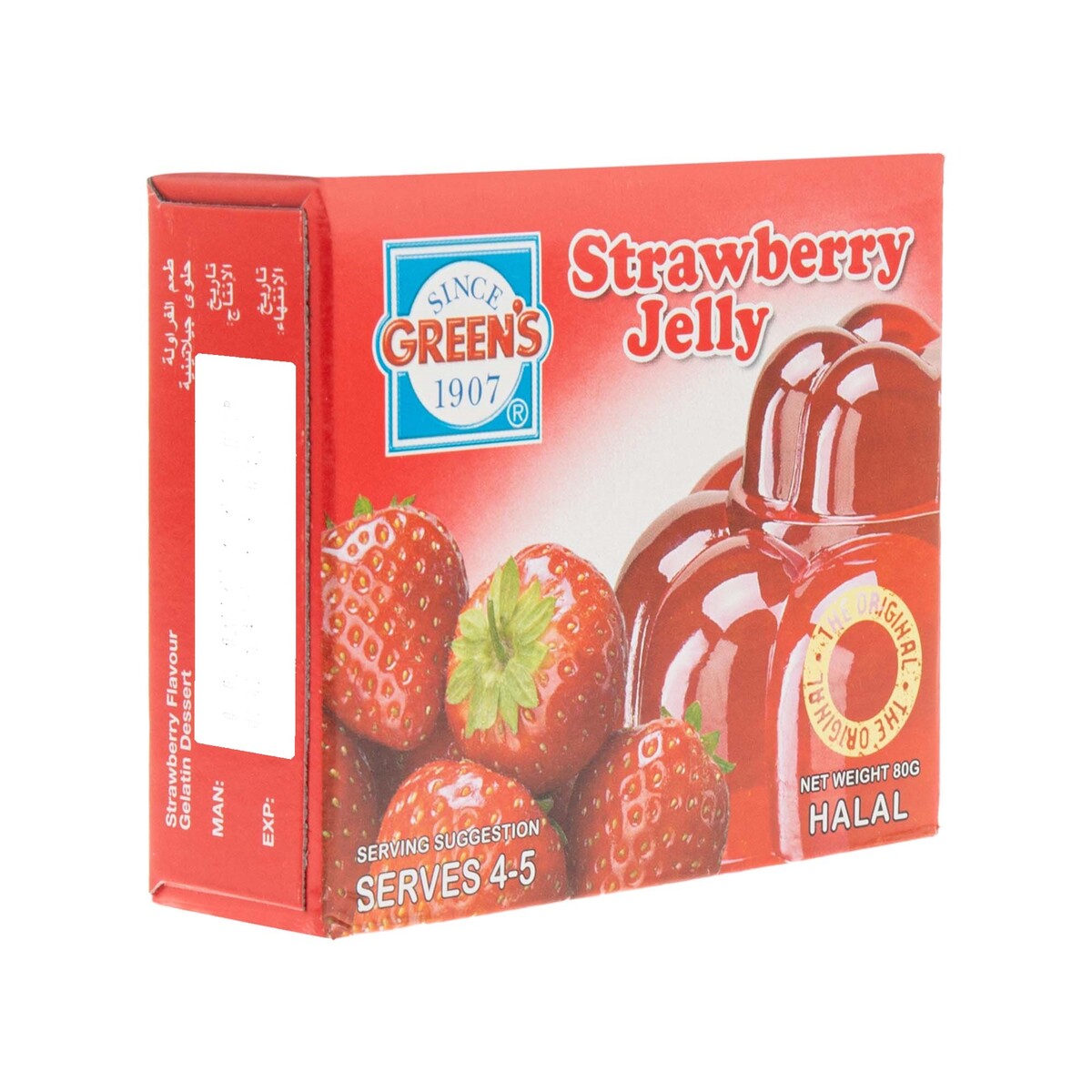 Green's Jelly Strawberry 12 x 80 g