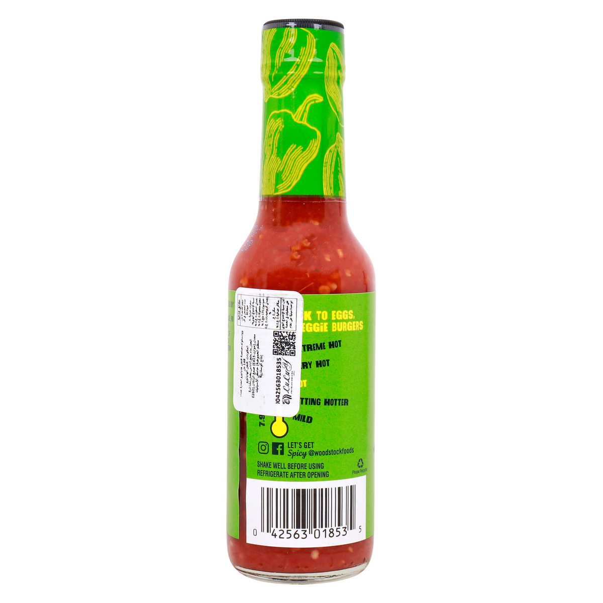 Woodstock Habanero Pepper Hot Sauce, 5 OZ (148 ml)