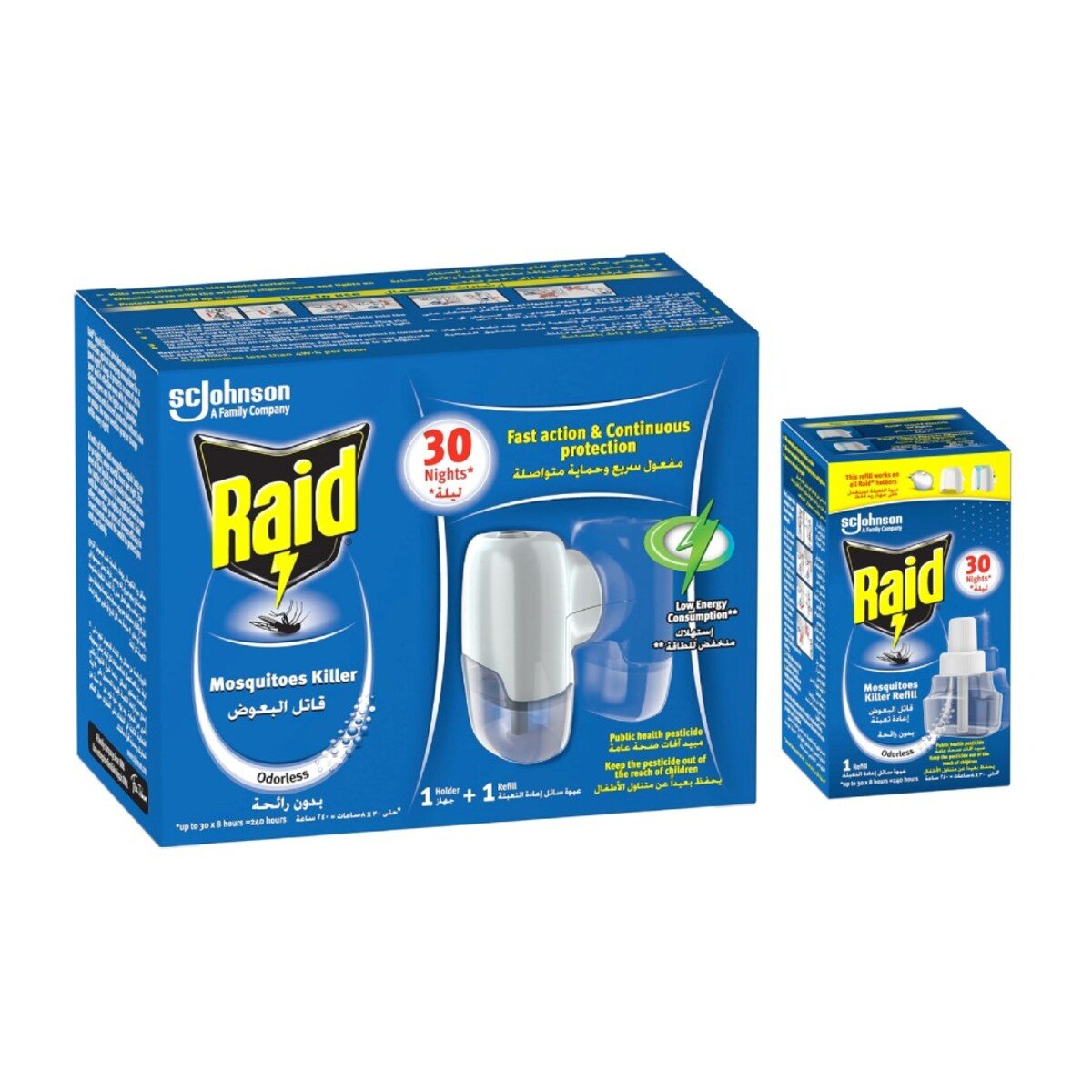 Raid Mosquitoes Killer Holder 21 ml + Refill 21 ml
