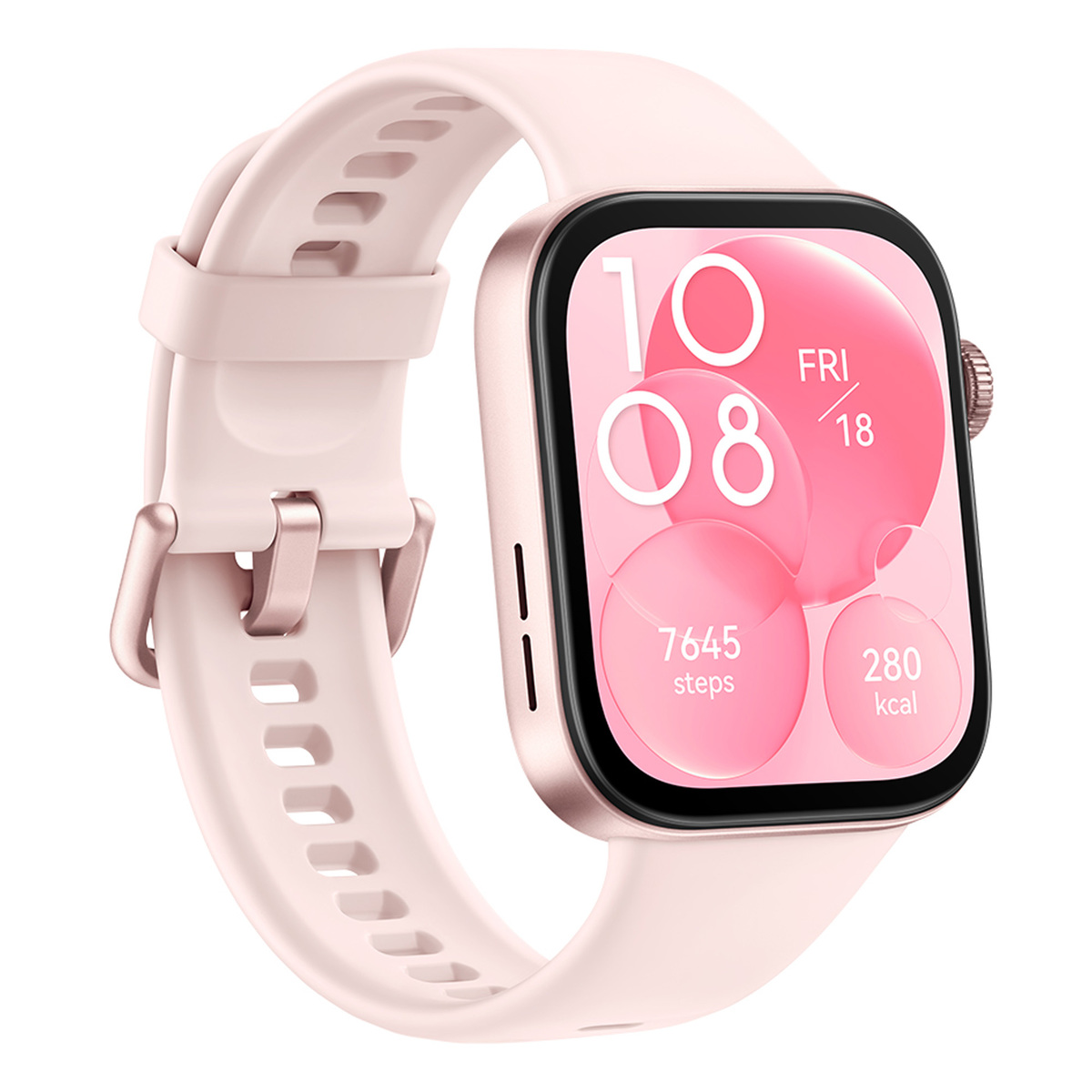 Huawei Watch FIT 3 SOLO with Fluoroelastomer Strap, Nebula Pink