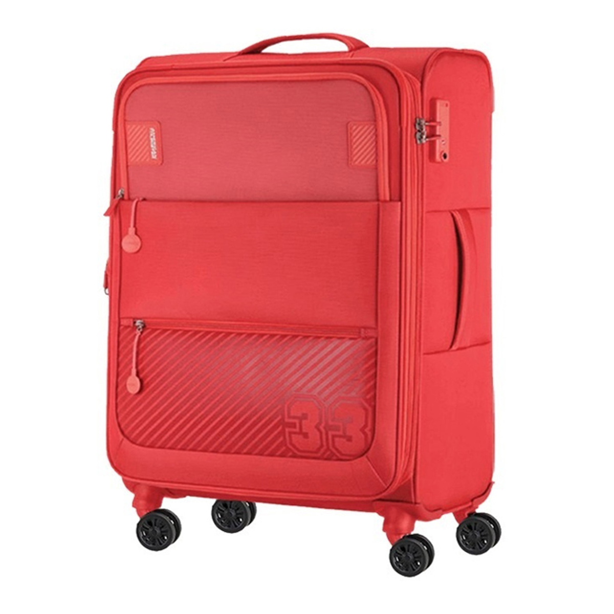 American Tourister Majores Soft Trolley with TSA Combination Lock, 70  cm, Wine Berry