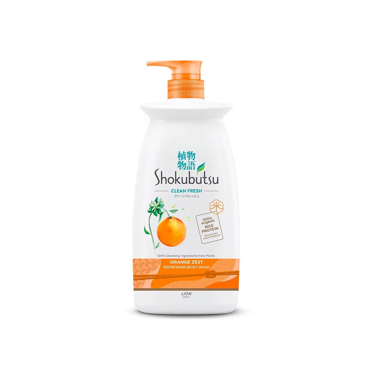 Shokubustu Clean Fresh Body Wash Orange Zest 900g
