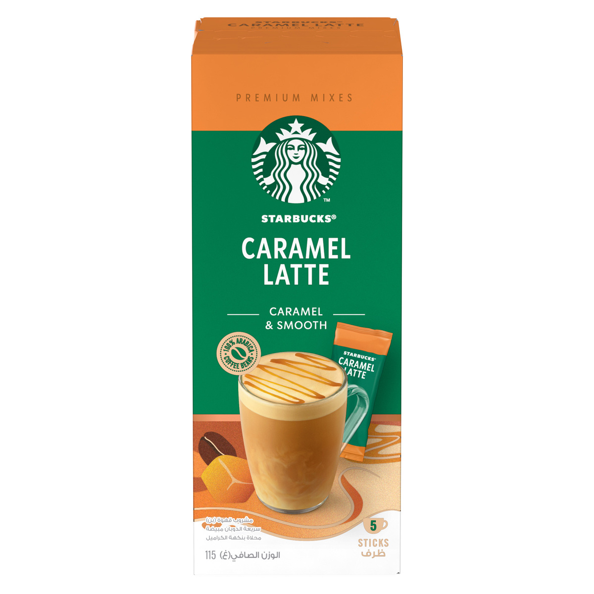 Starbucks Caramel Latte Caramel & Smooth Premium Instant Coffee Mix 23 g