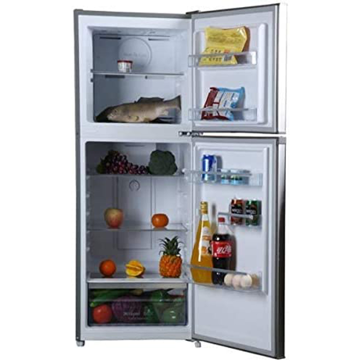 Bompani Double Door Refrigerator, 200 L, Stainless Steel, BR265SS