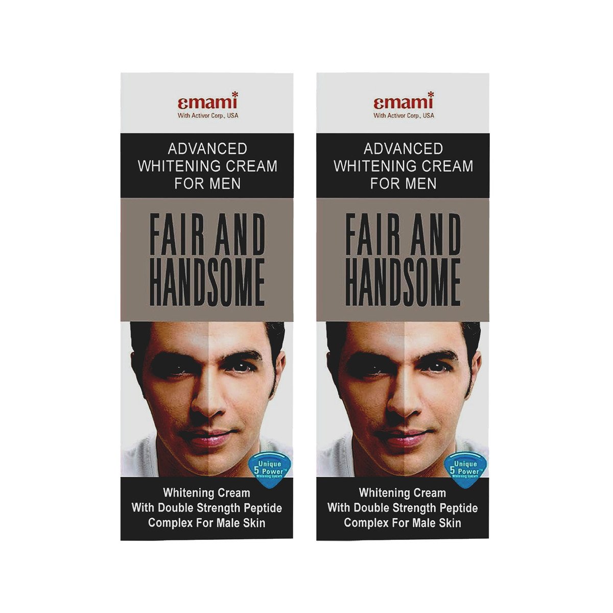 Emami Fair & Handsome Advanced Whitening Cream For Men Value Pack 2 x 100 ml