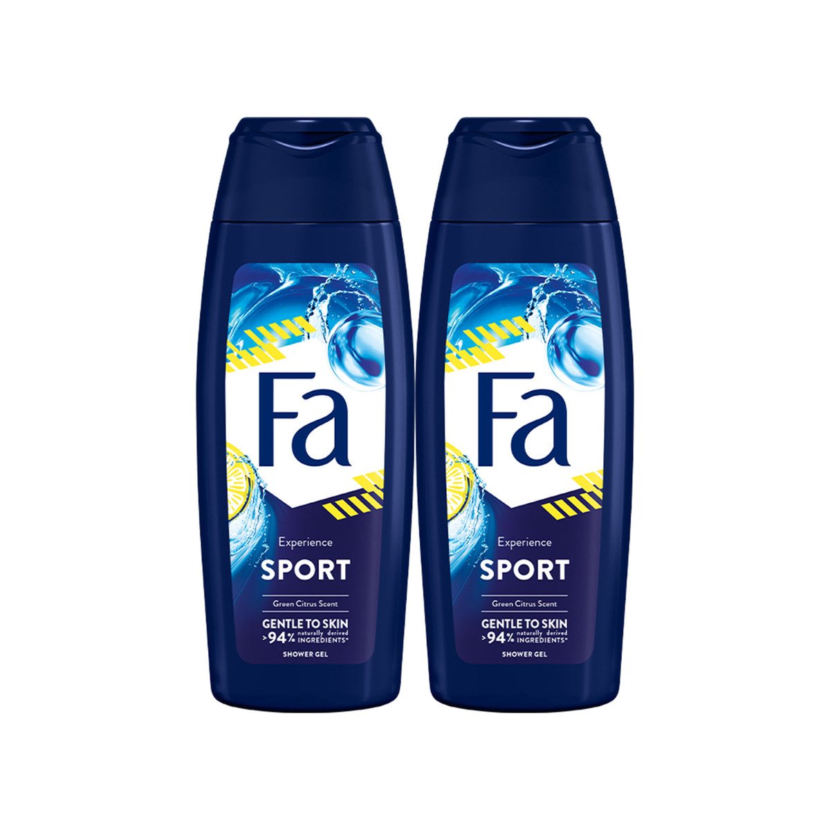 اشتري قم بشراء Fa Sport Shower Gel 2 x 250 ml Online at Best Price من الموقع - من لولو هايبر ماركت Shower Gel&Body Wash في الامارات