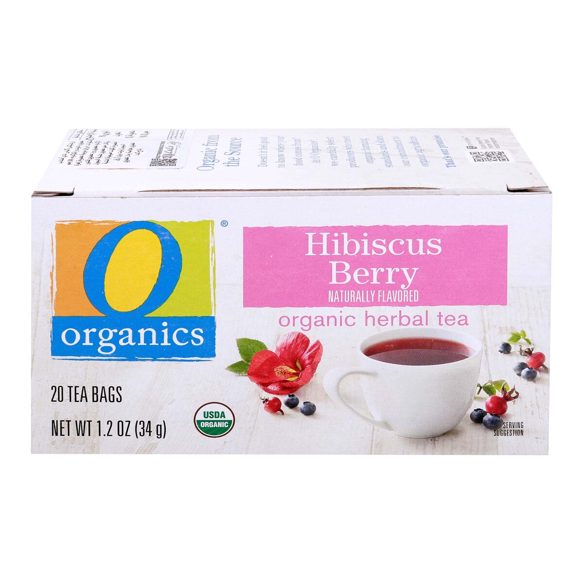 Organics Hibiscus Berry Herbal Tea Bags 20 tea bags 34 g