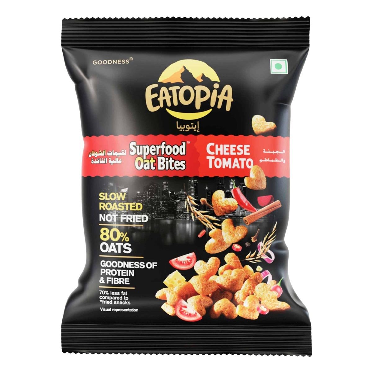Eatopia Superfood Oat Bites Cheese Tomato 50 g